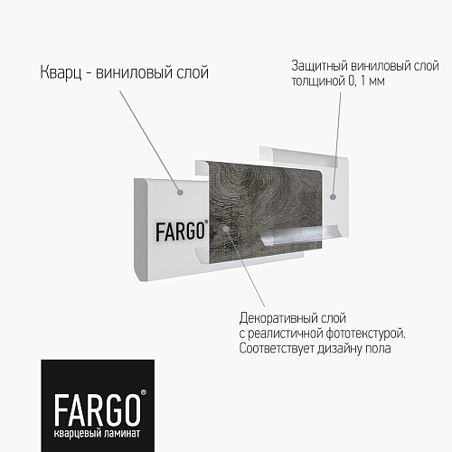 Кварцевый плинтус Fargo 81996-10 Дуб Марракеш Кварцевый плинтус Fargo 81996-10 Дуб Марракеш